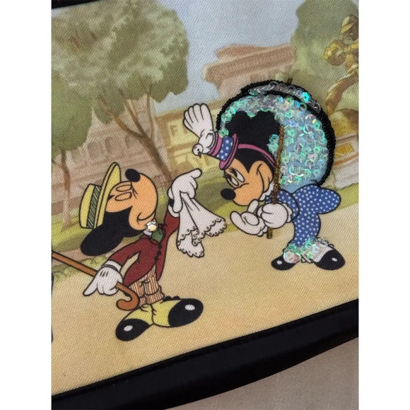 Disney Mickey & Minnie Mouse Dressed for Romance Handbag Shoulder Bag Multicolor - Picture 2 of 7